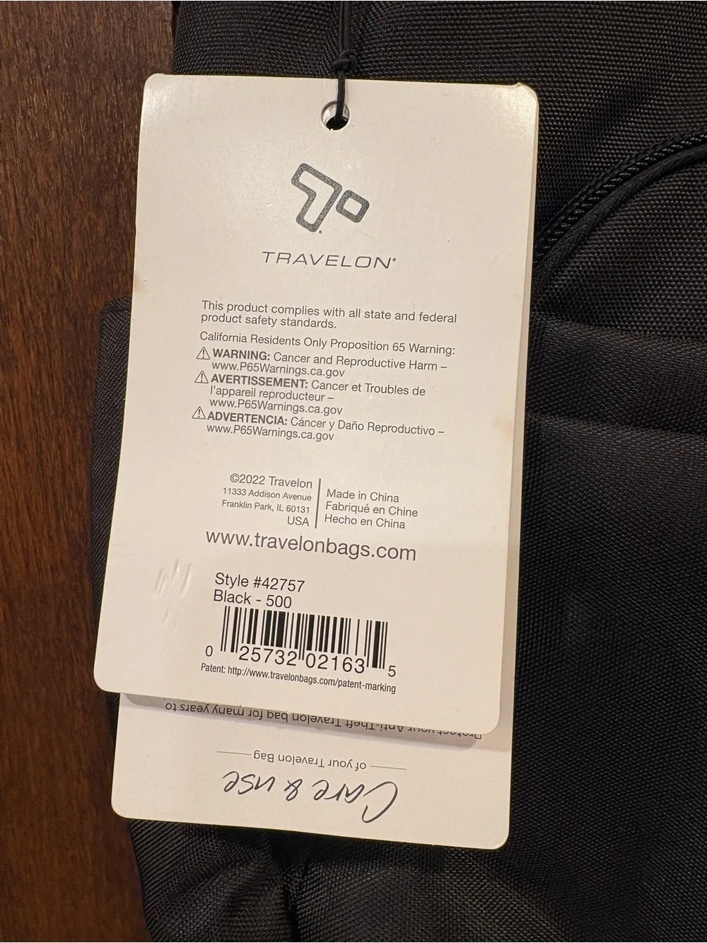 Travelon original msrp